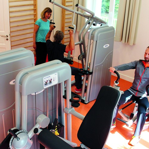 Das Fitnessstudio für die Sporttherapie.